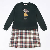 Melange Checkered Dress