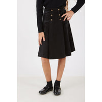 Miles Velvet Pleated Skirt
