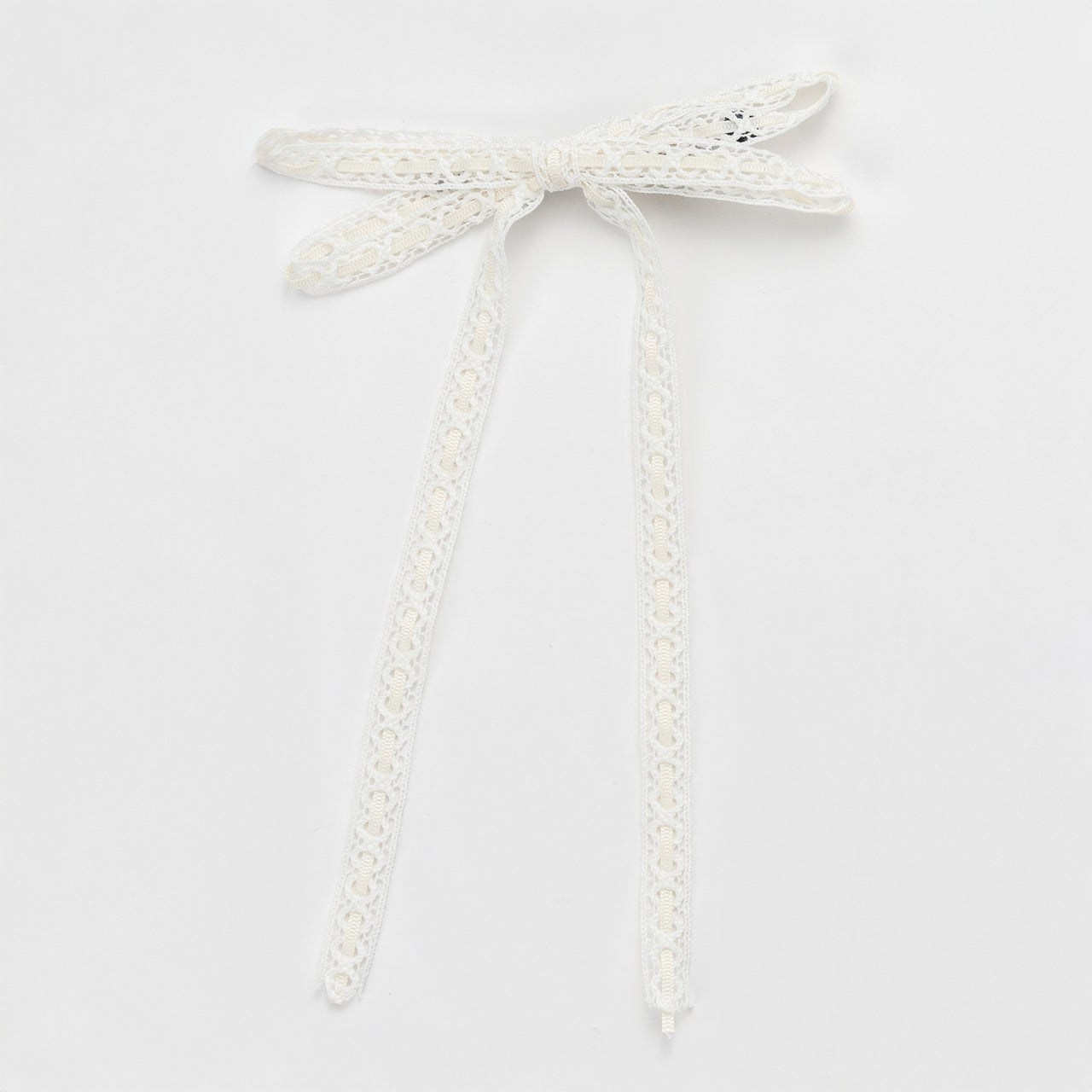 Nana Double Lace Bow Clip
