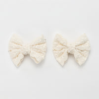 Nana 2PK Lace Bow Clip