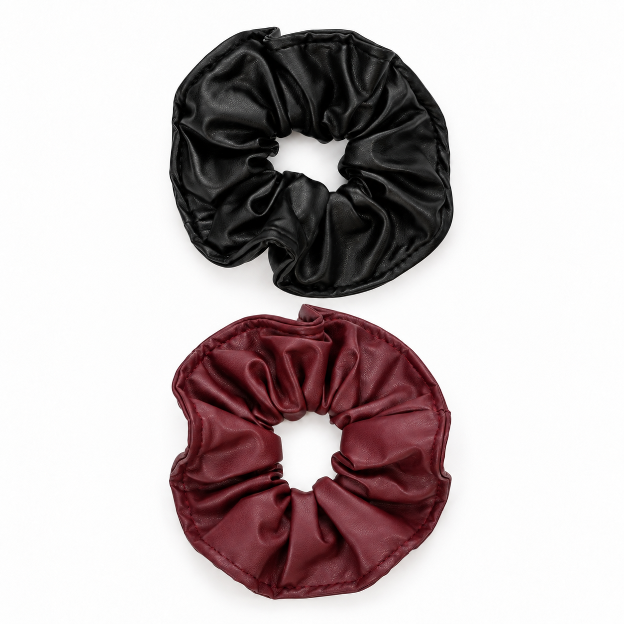 Leather Scrunchie
