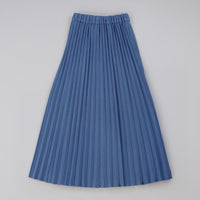 Melange Pleated Jeans Skirt