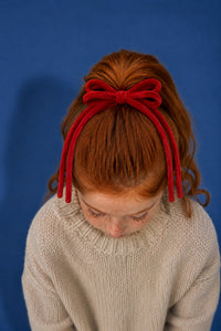 Nana Velvet Corded Bow Hair Tie
