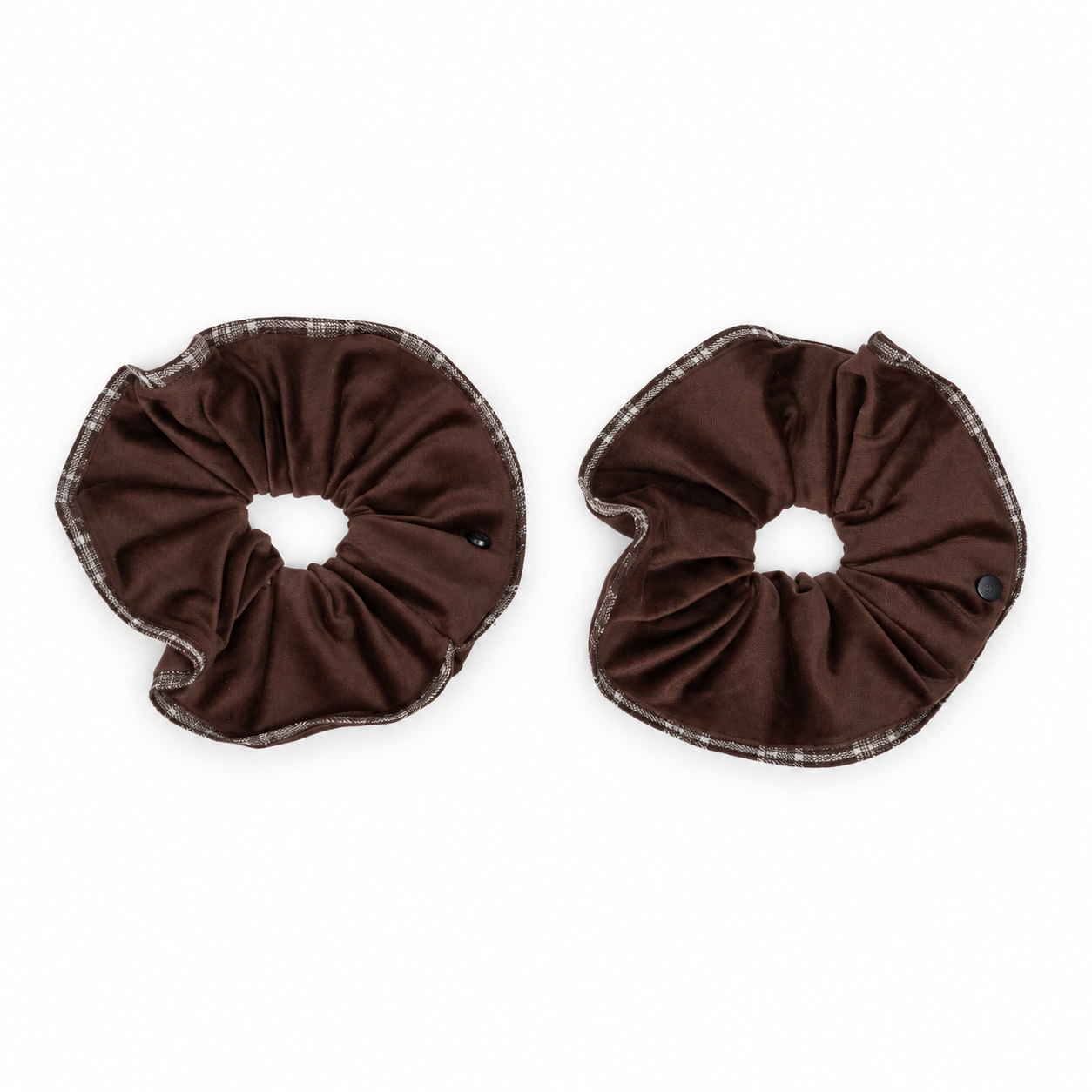 Nana Checked Ribbon Bow Scrunchie