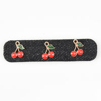 Denim Cherry Clip
