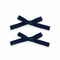 2 PK Woven Ribbon Bow Clip