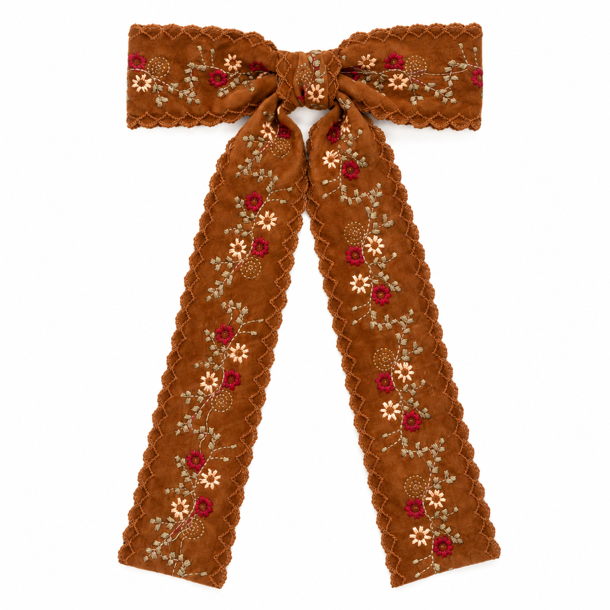 Nana Flower Ribbon Bow Clip