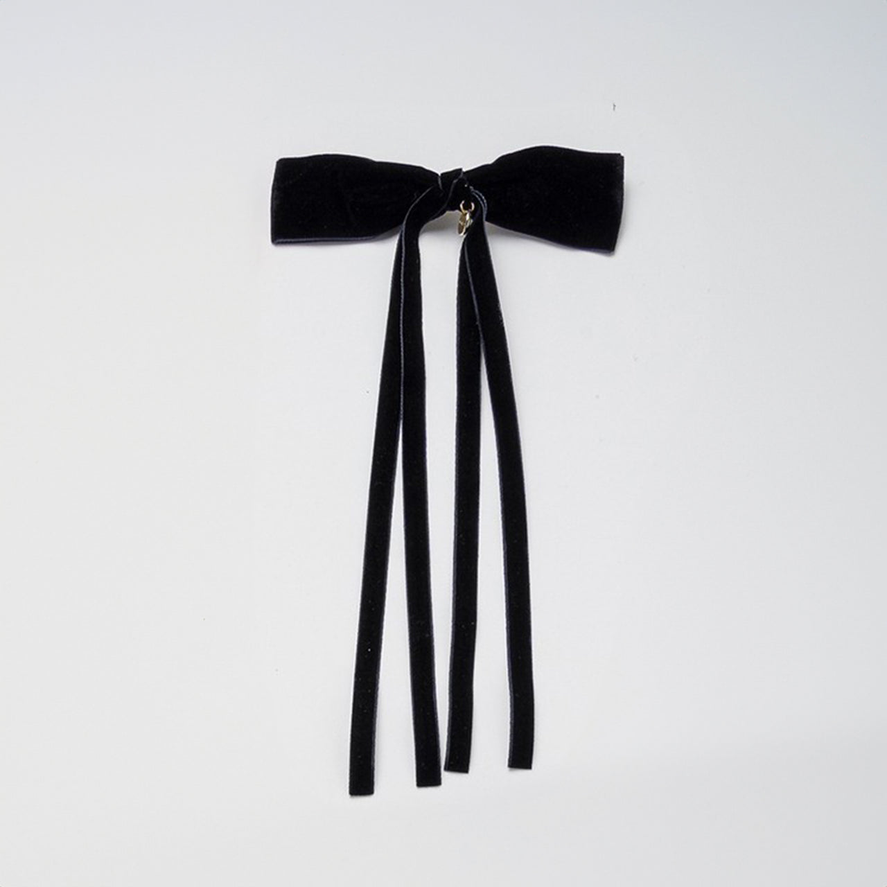 Nana Thin Velvet Bow Clip