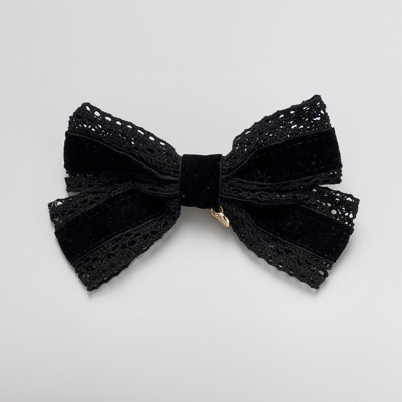 Nana Velvet/Lace Bow Clip