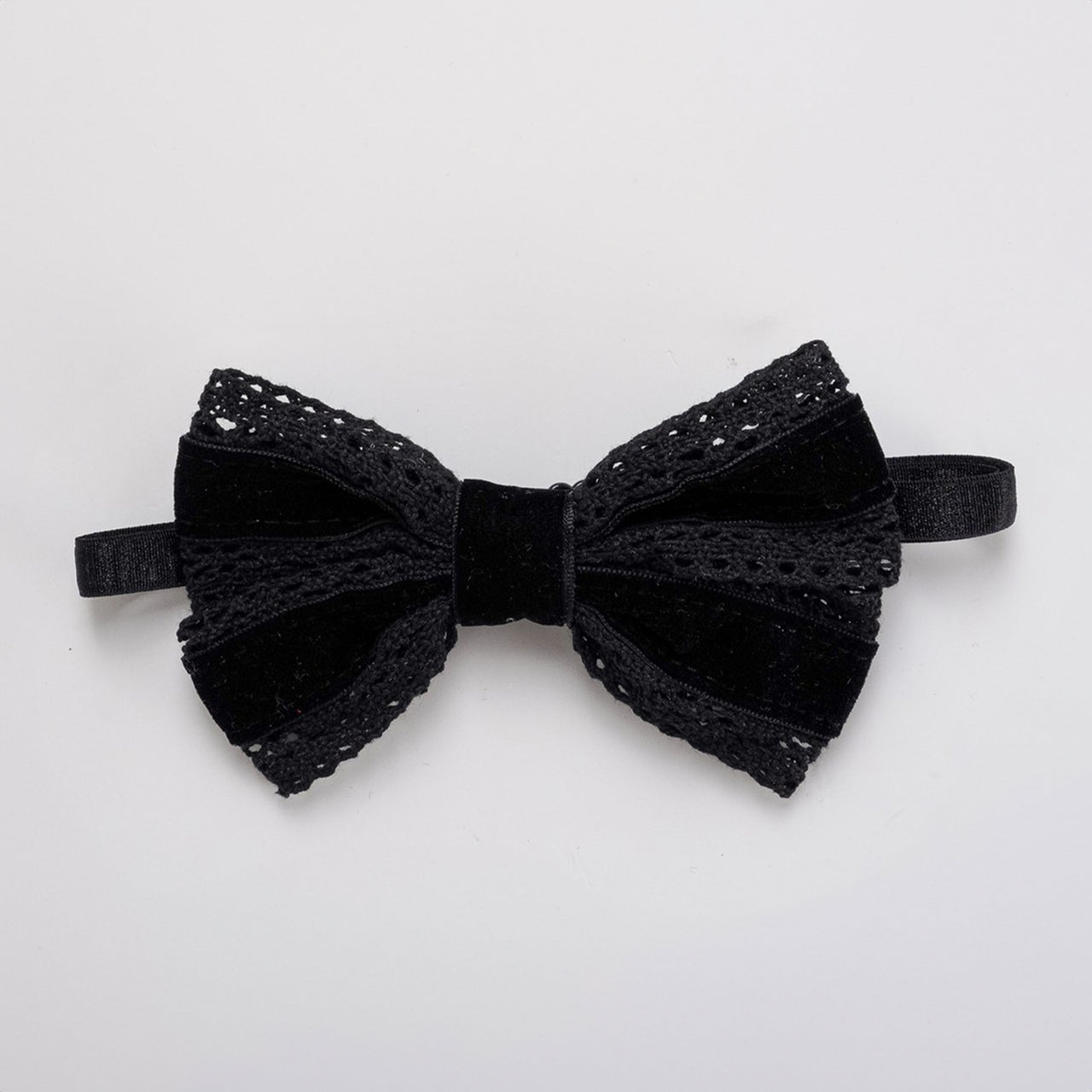 Nana Velvet/Lace Bow Band