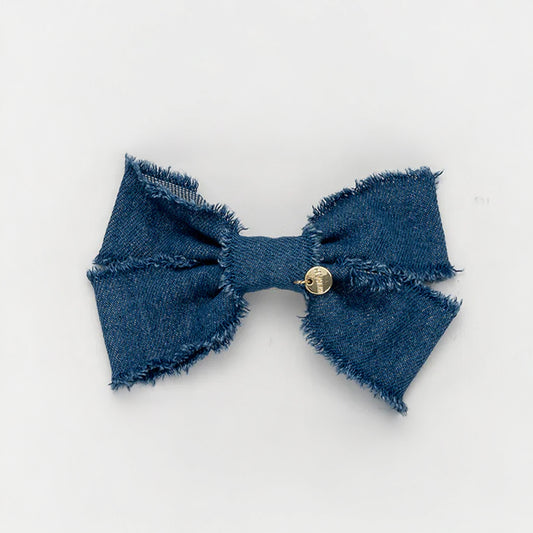 Nana Denim Bow Clip