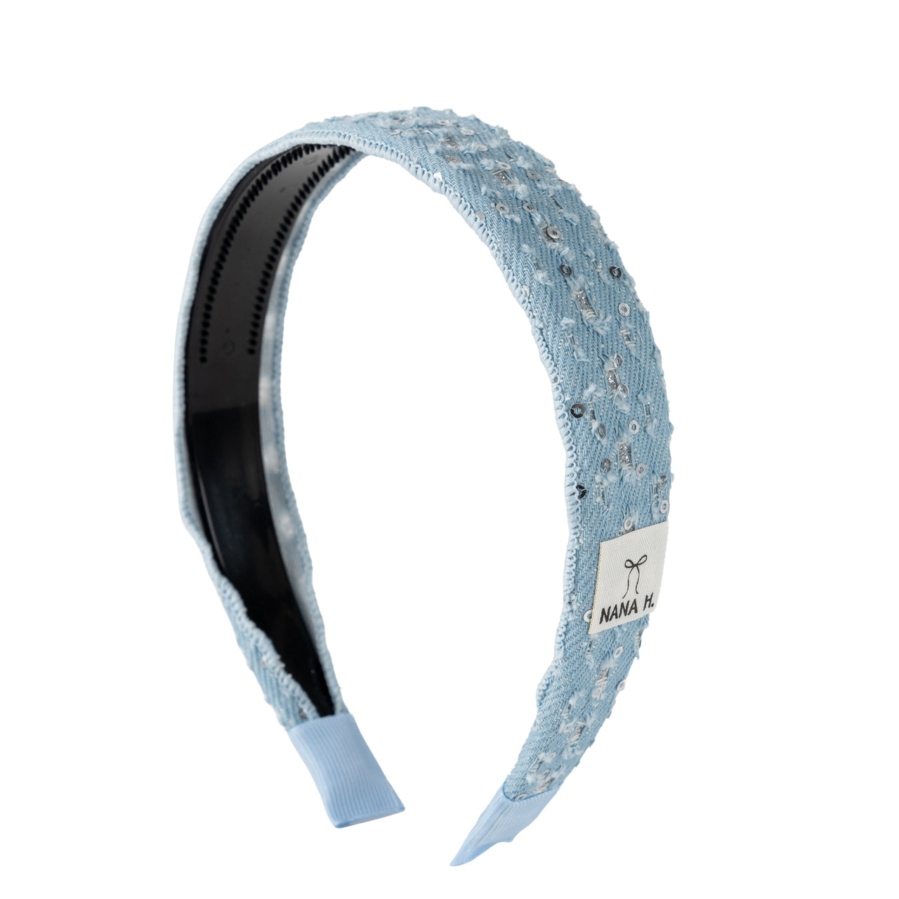 Nana Denim Sequin Headband