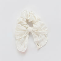 Nana Linen Bow Scrunchie