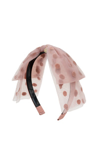 Tulle Polka Dot Bow Headband