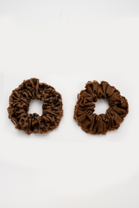 Nana 2PK Fringe Ribbon Scrunchies