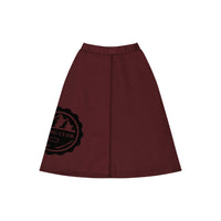 Melange Velour Logo Skirt