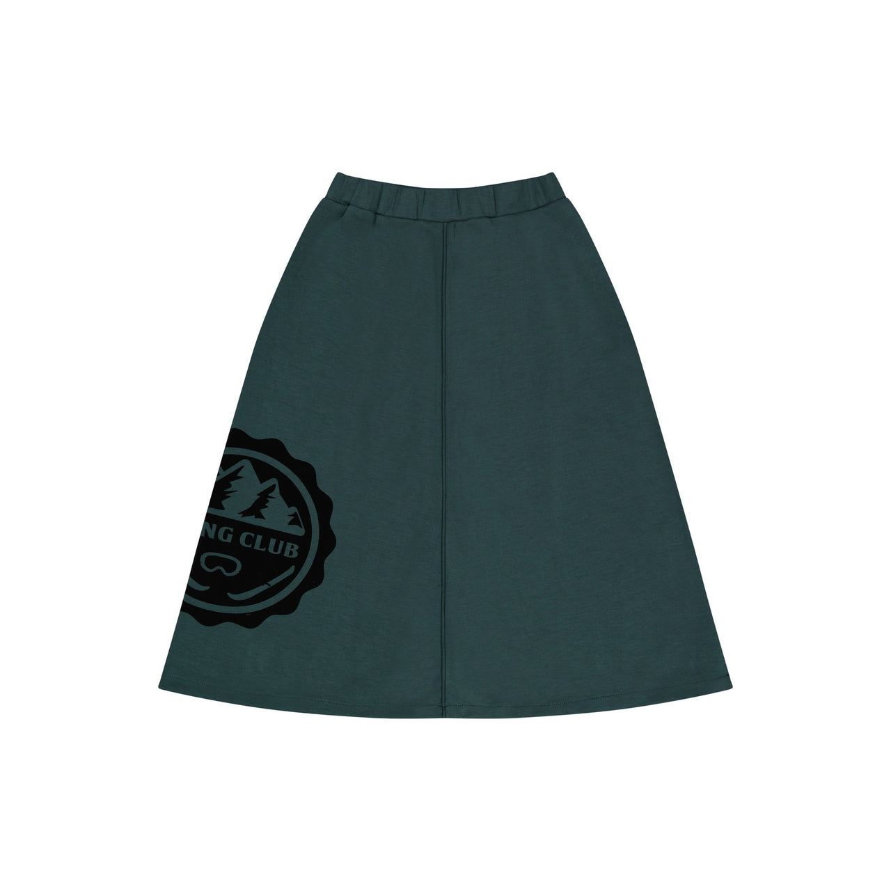 Melange Velour Logo Skirt