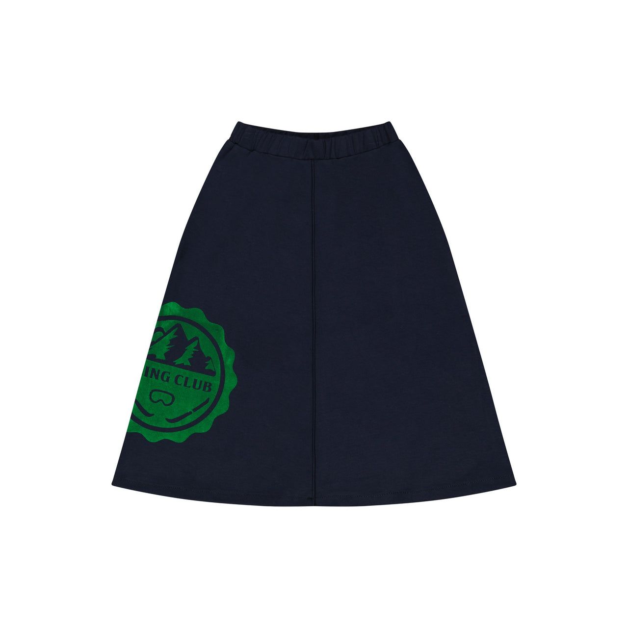 Melange Velour Logo Skirt