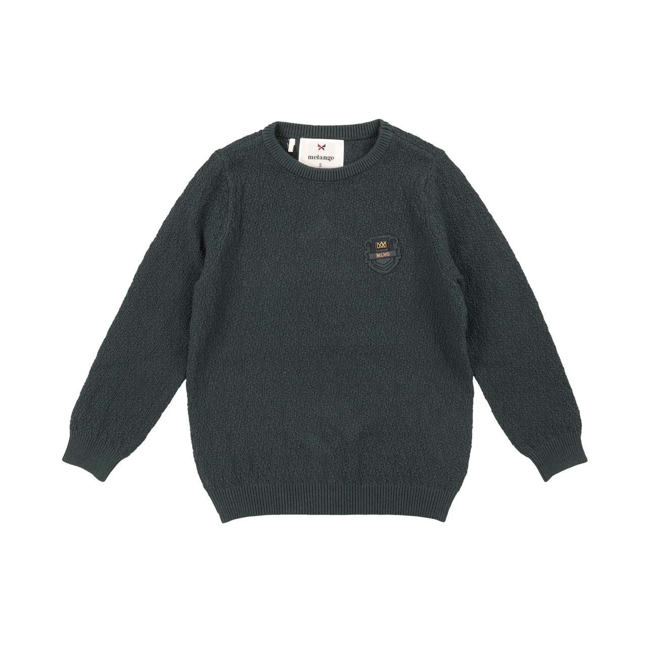 Melange Patterned Basic Sweater