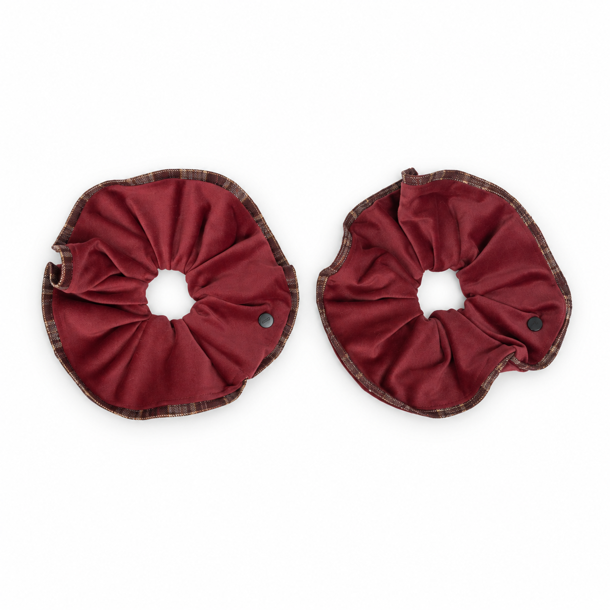 Nana Checked Ribbon Bow Scrunchie