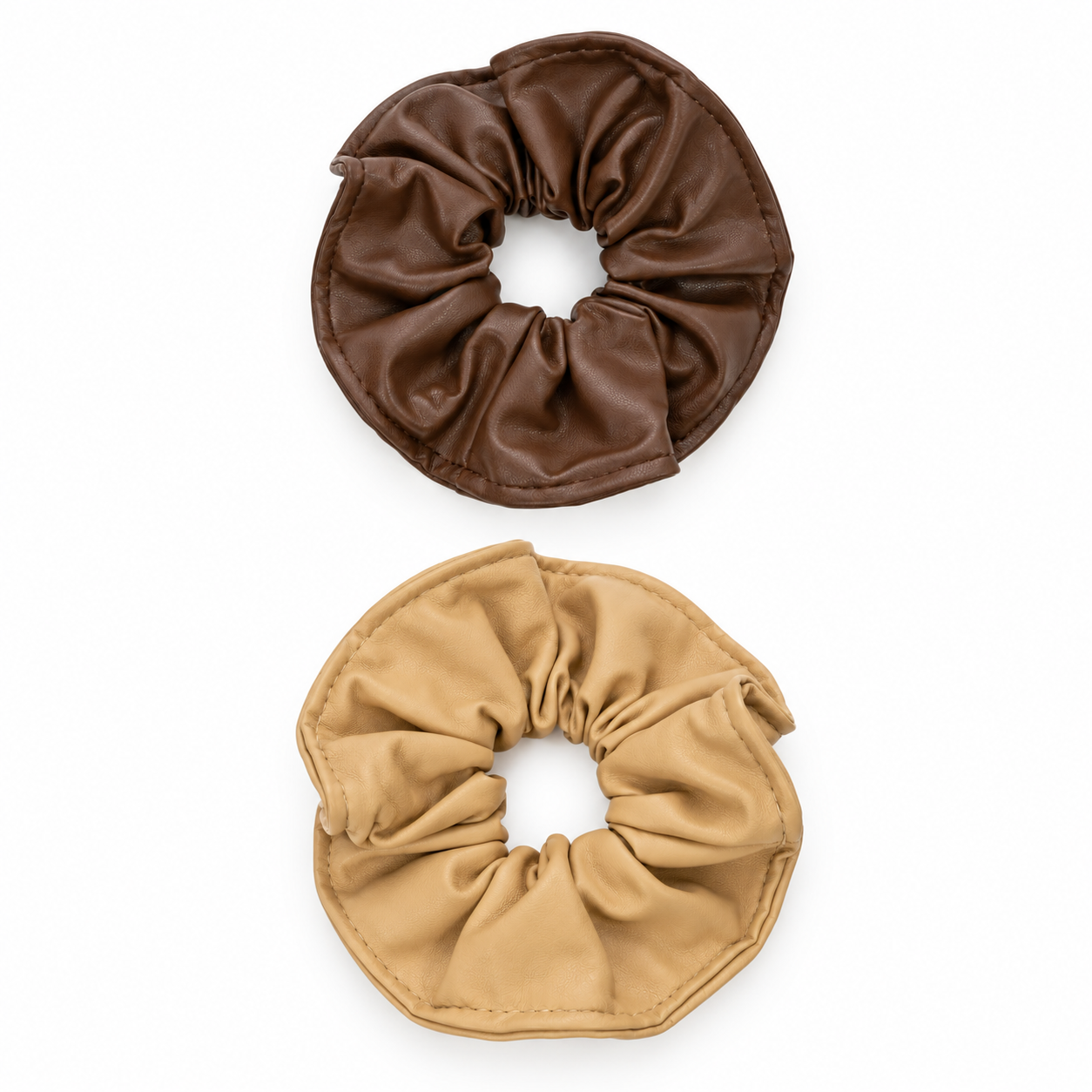 Leather Scrunchie