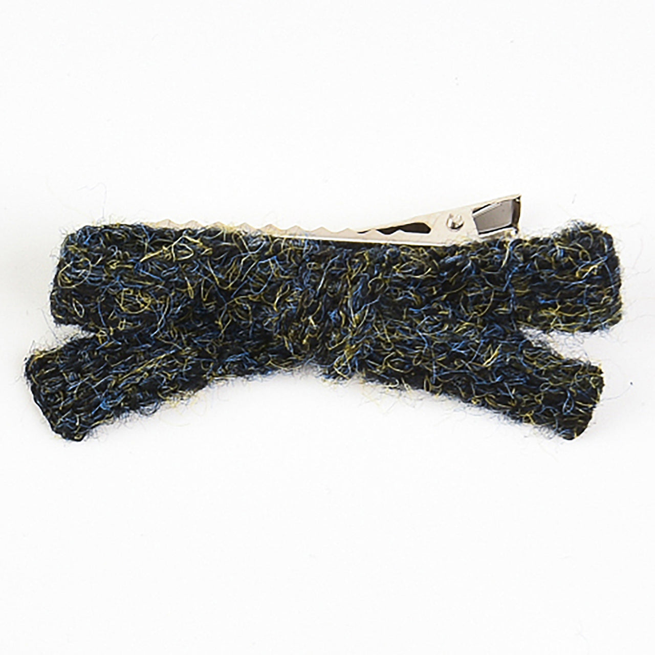 Tweed Mini Bow Clip