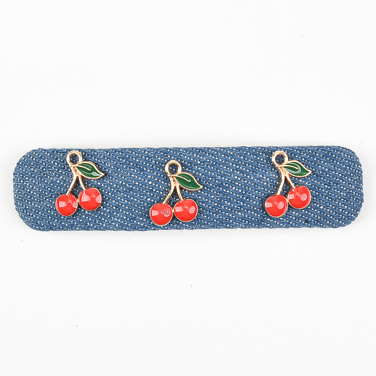 Denim Cherry Clip