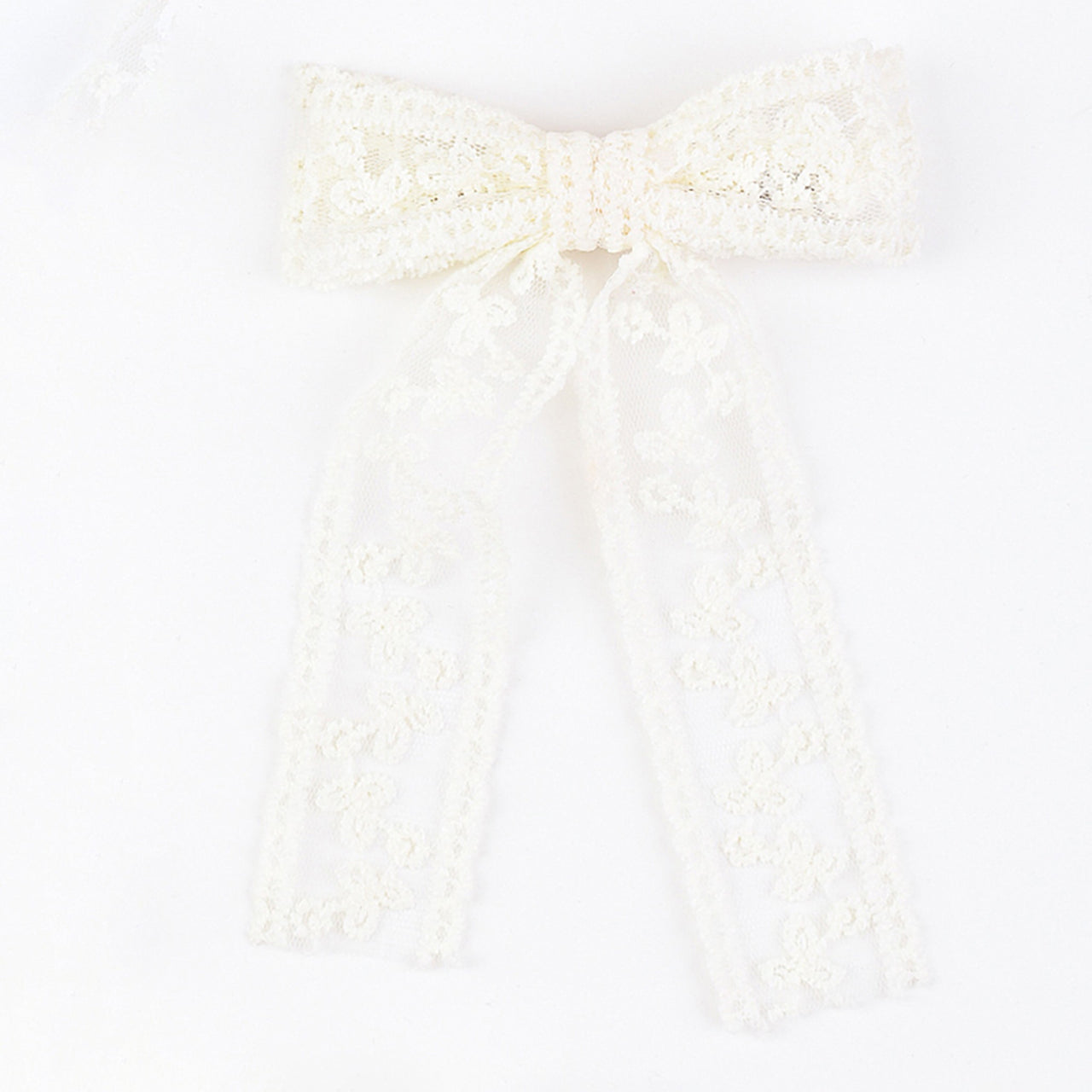 Elegant Lace Bow Clip