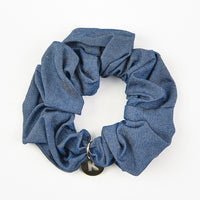Denim Charm Scrunchie
