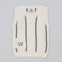 Melange Knit Stripes Vest