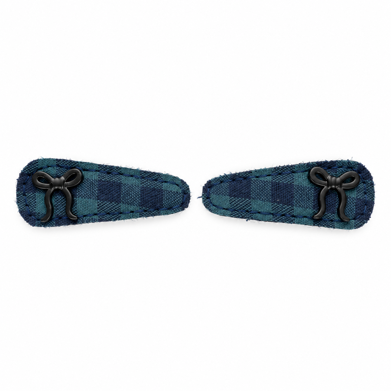 2 Pcs Checked Clip