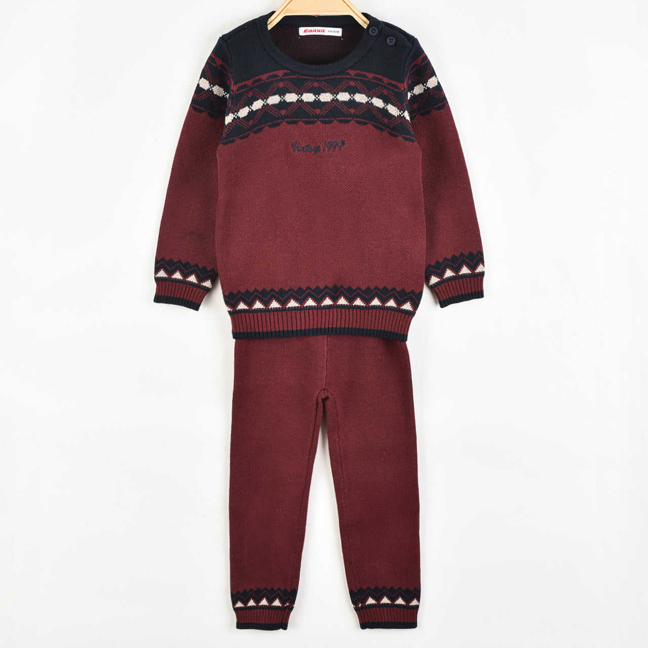 Jacquard Knit Set