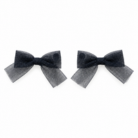 Nana 2PK Glitter Tulle Mini Bow Clip