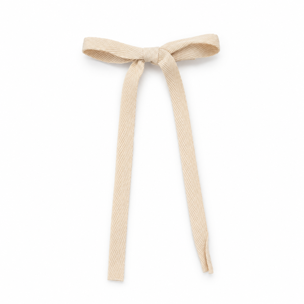 Woven Ribbon Bow Hair Tie