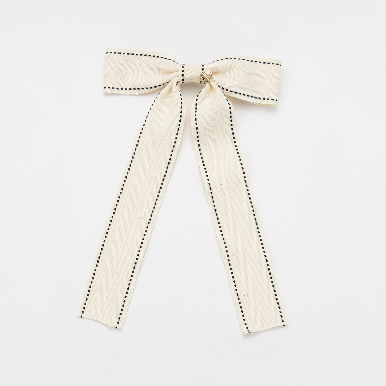 Nana Canvas Long Bow Ribbon Clip