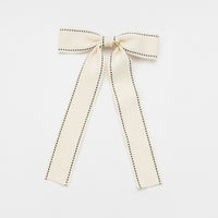 Nana Canvas Long Bow Ribbon Clip