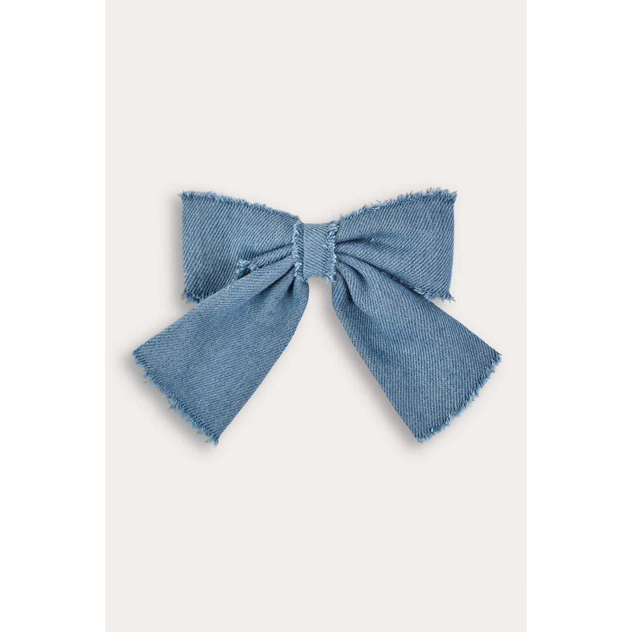 Denim Bow Clip