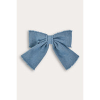 Denim Bow Clip
