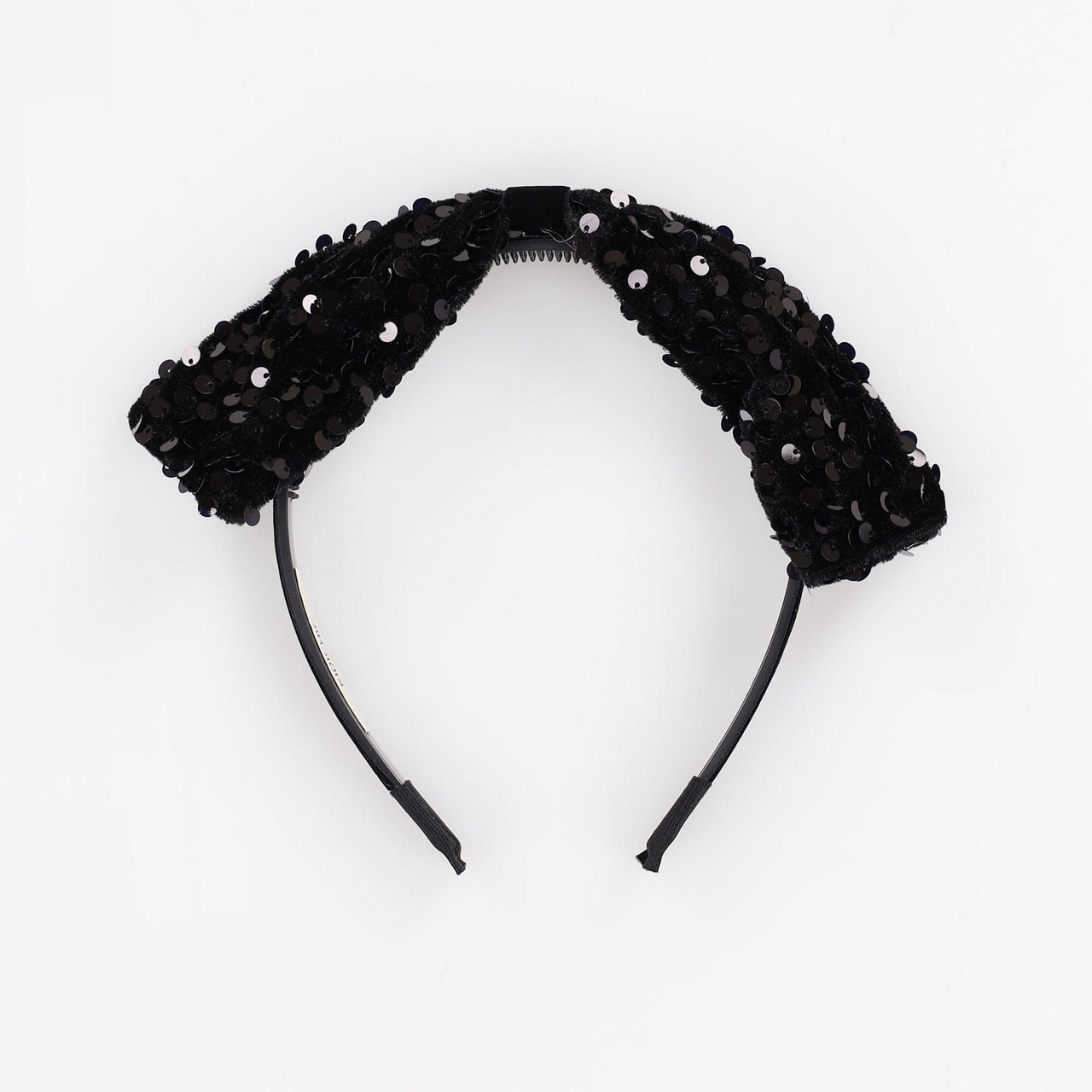 Velvet Sequins Bow Headband