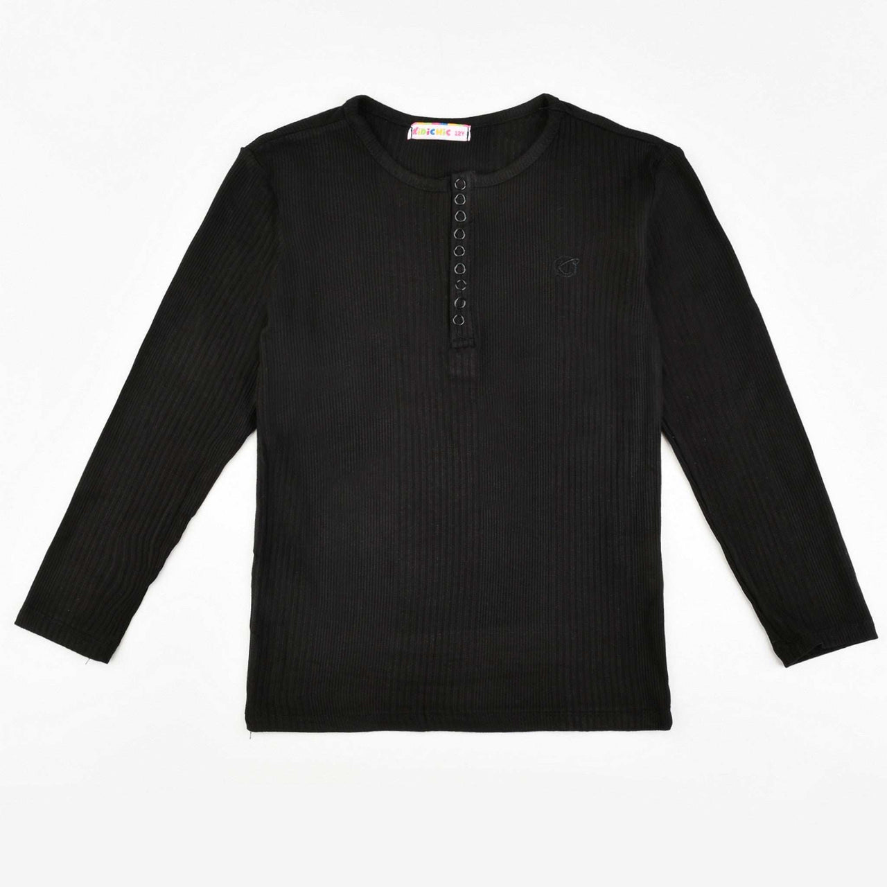 3/4 Sleeve Basic Rib Shirt - Kidichic