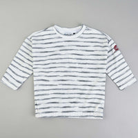 3/4 Sleeve Rib Striped Top - Kidichic