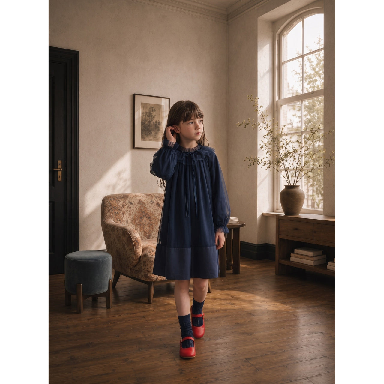 Hadas Tulle Taffeta Dress