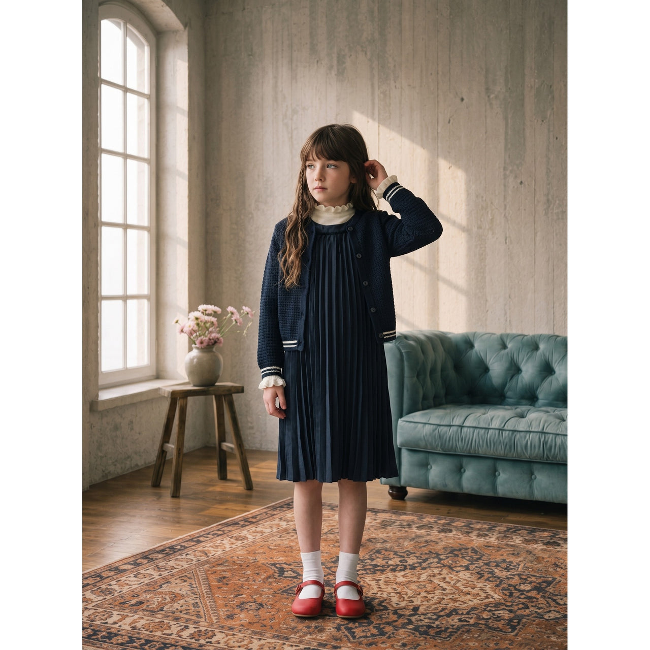 Hadas Girls  Design Knit Cardigan
