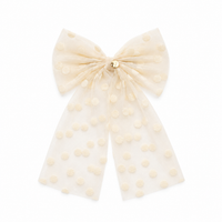 Nana Tulle Polka Dot Bow Clip
