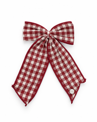 Checked Bow Clip