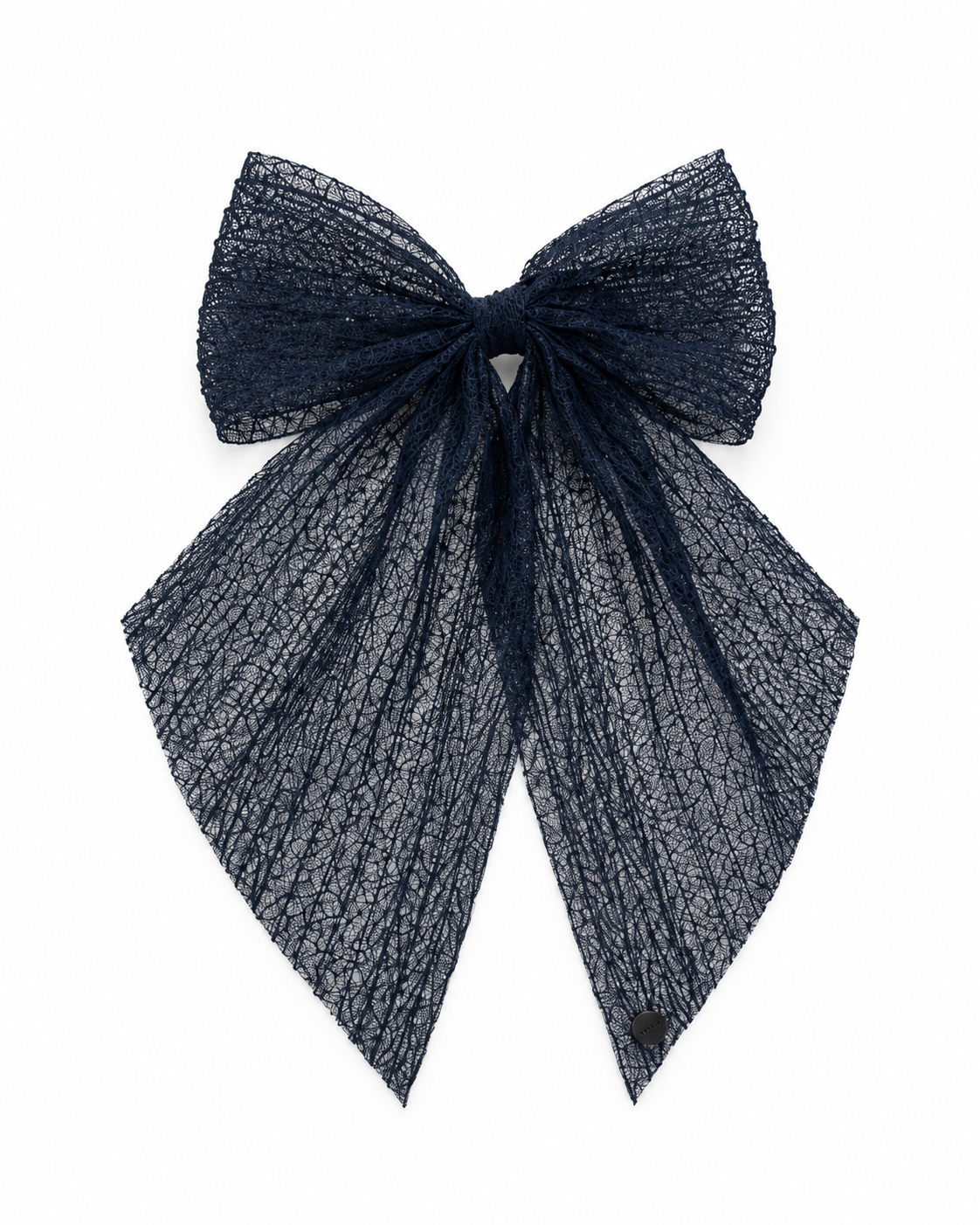Nana Pleated Lace Bow Clip