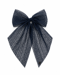 Nana Pleated Lace Bow Clip