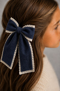 Knit Bow Clip