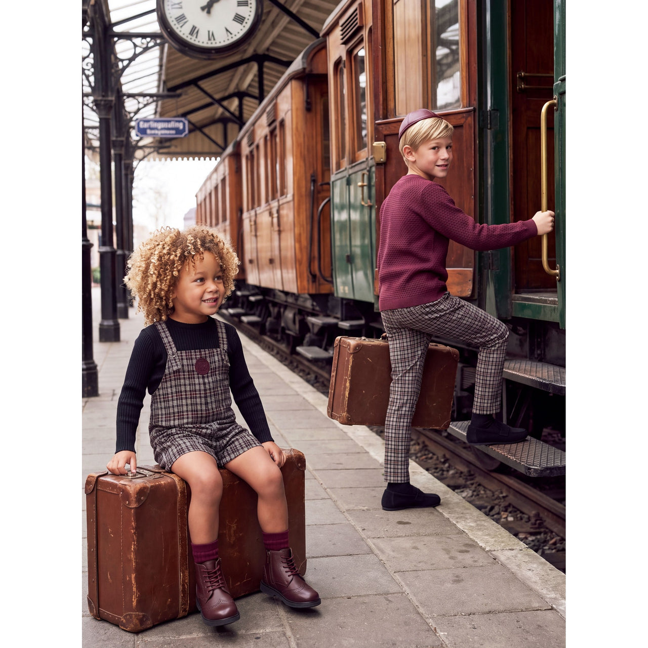 Melange Rowan Checkered Overall