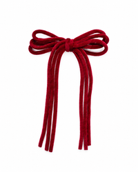 Velvet Corded Bow Clip